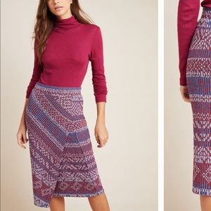 ANTHROPOLOGIE CAROLINA KNIT PENCIL SKIRT
